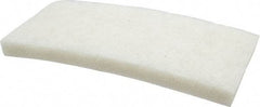 3M - 10" Long x 4-5/8" x 1" Thick Wide Cleansing Pad - Nonabrasive, Light-Duty, White - Makers Industrial Supply