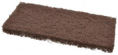 3M - 10" Long x 4-5/8" x 1" Thick Wide Scouring Pad - Heavy-Duty, Brown - Makers Industrial Supply