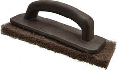 3M - 10" Long x 4.63" Wide x 1/2" Thick Hand Block with Cleansing Pad - Medium-Duty, Brown - Makers Industrial Supply