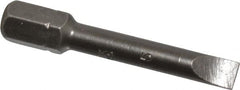 Apex - 3/16" x 0.034" Blade, 1/4" Drive Slotted Screwdriver Bit - 1-1/2" OAL, Insert Bit - Makers Industrial Supply