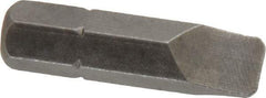 Apex - 3/16" x 0.034" Blade, 1/4" Drive Slotted Screwdriver Bit - 1" OAL, Insert Bit - Makers Industrial Supply