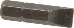 Apex - 1/4" x 0.042" Blade, 1/4" Drive Slotted Screwdriver Bit - 1" OAL, Insert Bit - Makers Industrial Supply