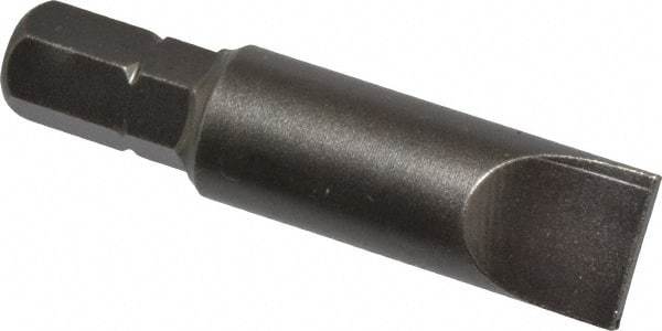 Apex - 23/64" x 0.055" Blade, 1/4" Drive Slotted Screwdriver Bit - 1-1/2" OAL, Insert Bit - Makers Industrial Supply