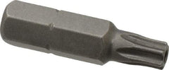 Apex - 1/4" Drive T25 Torx Screwdriver Bit - 1" OAL, Tamper Resistant Bit - Makers Industrial Supply