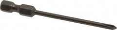 Apex - #0 Phillips Screwdriver Bit - 1/4" Hex Drive, 2-3/4" OAL - Makers Industrial Supply