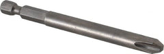 Apex - #3 Phillips Screwdriver Bit - 1/4" Hex Drive, 3-1/2" OAL - Makers Industrial Supply