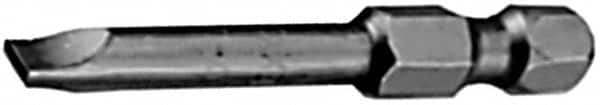 Apex - 0.122" Slotted Screwdriver Bit - 1/4" Hex Drive, 5" OAL - Makers Industrial Supply