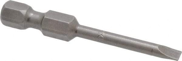 Apex - 0.134" Slotted Screwdriver Bit - 1/4" Hex Drive, 1-15/16" OAL - Makers Industrial Supply