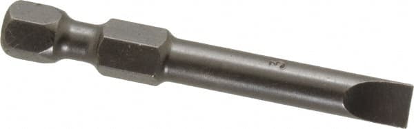 Apex - 0.215" Slotted Screwdriver Bit - 1/4" Hex Drive, 1-15/16" OAL - Makers Industrial Supply