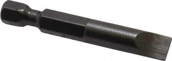 Apex - 0.275" Slotted Screwdriver Bit - 1/4" Hex Drive, 1-15/16" OAL - Makers Industrial Supply