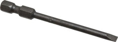 Apex - 0.154" Slotted Screwdriver Bit - 1/4" Hex Drive, 2-3/4" OAL - Makers Industrial Supply