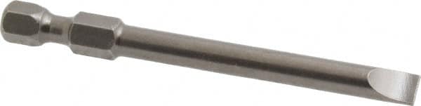 Apex - 0.215" Slotted Screwdriver Bit - 1/4" Hex Drive, 2-3/4" OAL - Makers Industrial Supply