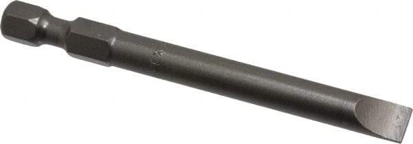 Apex - 1/4" Slotted Screwdriver Bit - 1/4" Hex Drive, 2-3/4" OAL - Makers Industrial Supply