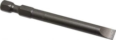 Apex - 1/4" Slotted Screwdriver Bit - 1/4" Hex Drive, 2-3/4" OAL - Makers Industrial Supply