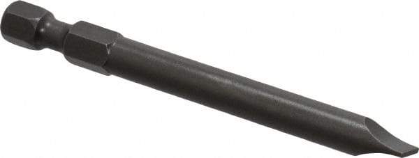 Apex - 1/4" Slotted Screwdriver Bit - 1/4" Hex Drive, 2-3/4" OAL - Makers Industrial Supply