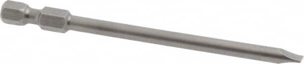 Apex - 0.187" Slotted Screwdriver Bit - 1/4" Hex Drive, 3-1/2" OAL - Makers Industrial Supply