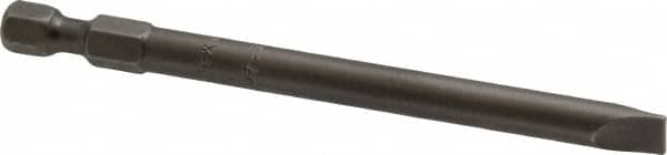 Apex - 1/4" Slotted Screwdriver Bit - 1/4" Hex Drive, 3-1/2" OAL - Makers Industrial Supply