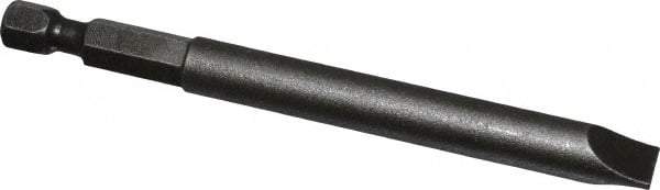 Apex - 0.312" Slotted Screwdriver Bit - 1/4" Hex Drive, 3-1/2" OAL - Makers Industrial Supply