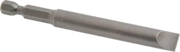 Apex - 0.36" Slotted Screwdriver Bit - 1/4" Hex Drive, 3-1/2" OAL - Makers Industrial Supply