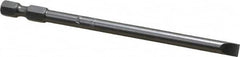 Apex - 0.215" Slotted Screwdriver Bit - 1/4" Hex Drive, 4" OAL - Makers Industrial Supply