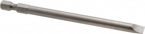 Apex - 1/4" Slotted Screwdriver Bit - 1/4" Hex Drive, 4" OAL - Makers Industrial Supply