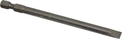 Apex - 1/4" Slotted Screwdriver Bit - 1/4" Hex Drive, 4" OAL - Makers Industrial Supply