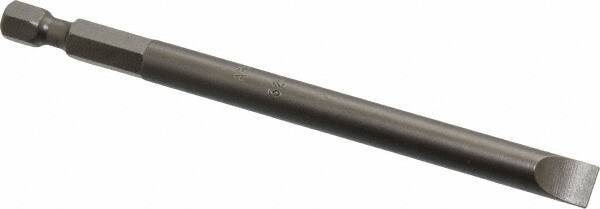 Apex - 0.275" Slotted Screwdriver Bit - 1/4" Hex Drive, 4" OAL - Makers Industrial Supply