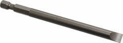 Apex - 0.275" Slotted Screwdriver Bit - 1/4" Hex Drive, 4" OAL - Makers Industrial Supply