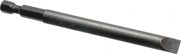 Apex - 0.312" Slotted Screwdriver Bit - 1/4" Hex Drive, 4" OAL - Makers Industrial Supply