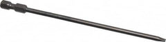 Apex - 0.154" Slotted Screwdriver Bit - 1/4" Hex Drive, 5" OAL - Makers Industrial Supply