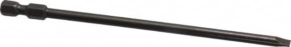 Apex - 0.187" Slotted Screwdriver Bit - 1/4" Hex Drive, 5" OAL - Makers Industrial Supply