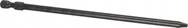 Apex - 0.215" Slotted Screwdriver Bit - 1/4" Hex Drive, 6" OAL - Makers Industrial Supply