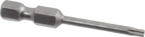 Apex - T9 Torx Bit - 1/4" Hex Drive, 1-15/16" OAL - Makers Industrial Supply