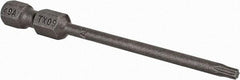 Apex - T9 Torx Bit - 1/4" Hex Drive, 2-3/4" OAL - Makers Industrial Supply