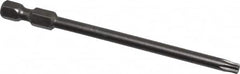 Apex - T20 Torx Bit - 1/4" Hex Drive, 3-1/2" OAL - Makers Industrial Supply