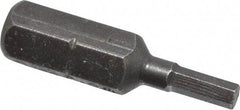 Apex - 2.5mm Hex Screwdriver Bit - 1/4" Drive, 1" OAL - Makers Industrial Supply