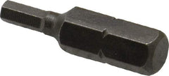 Apex - 3mm Hex Screwdriver Bit - 1/4" Drive, 1" OAL - Makers Industrial Supply