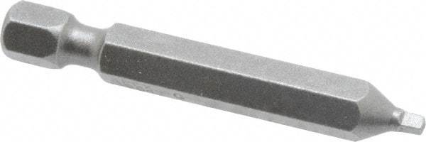 Apex - #0" Square Size Square Recess Bit - 1/4" Hex Drive, 1-15/16" OAL - Makers Industrial Supply