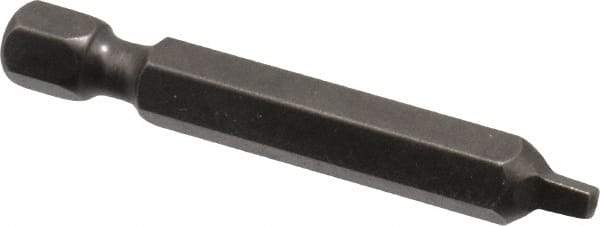 Apex - #1" Square Size Square Recess Bit - 1/4" Hex Drive, 1-15/16" OAL - Makers Industrial Supply