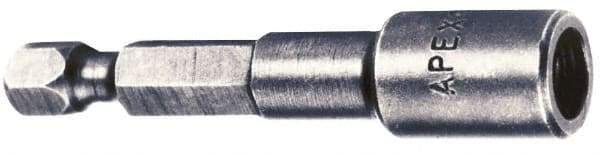 Apex - 8mm Magnetic Nutsetter - 1/4" Hex Drive, 1-3/4" OAL - Makers Industrial Supply