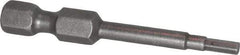 Apex - 2.5mm Hex Bit - 1/4" Hex Drive, 1-15/16" OAL - Makers Industrial Supply