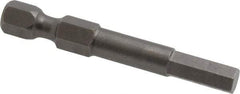 Apex - 5mm Hex Bit - 1/4" Hex Drive, 1-15/16" OAL - Makers Industrial Supply