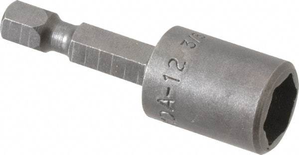 Apex - 3/8" Magnetic Nutsetter - 1/4" Hex Drive, 1-3/4" OAL, 9/16" Socket Nose Diam - Makers Industrial Supply