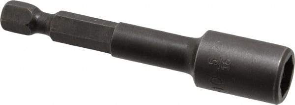 Apex - 5/16" Magnetic Nutsetter - 1/4" Hex Drive, 2-9/16" OAL, 1/2" Socket Nose Diam - Makers Industrial Supply