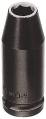 Apex - 1/4" Drive 9/32" Standard Tapered Impact Socket - 6 Points, 1" OAL - Makers Industrial Supply