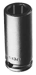 Apex - 1/2" Drive 1-3/8" Standard Impact Socket - 6 Points, 1-7/8" OAL - Makers Industrial Supply