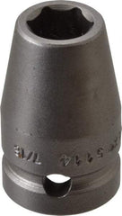 Apex - 1/2" Drive 7/16" Standard Tapered Impact Socket - 6 Points, 1-1/2" OAL - Makers Industrial Supply