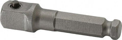 Apex - 3/8" Square Size Hex to Square Extension - 5/16" Hex Drive, 2" OAL - Makers Industrial Supply