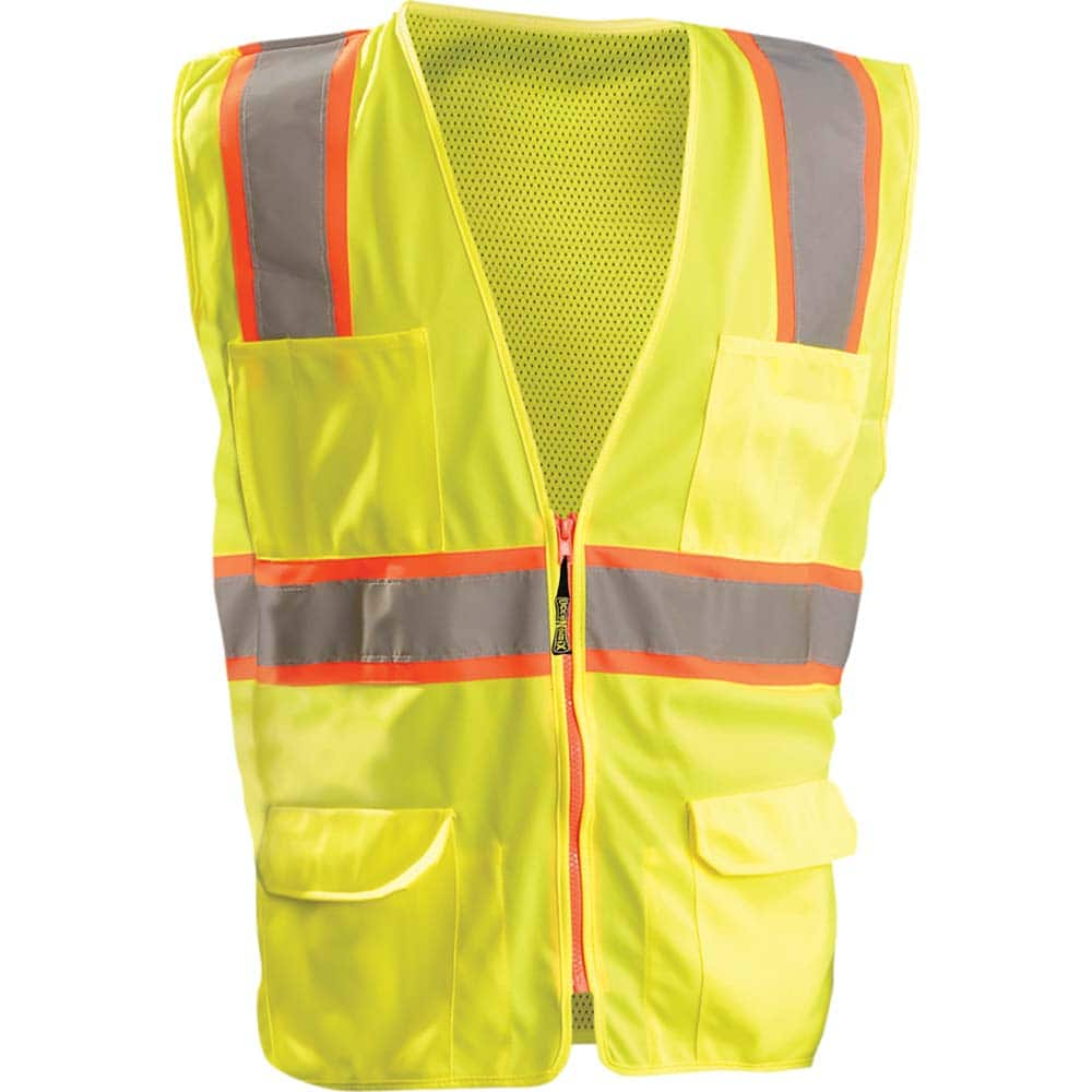 OccuNomix - High Visibility Vests Vest Style: Surveyor's Vest Type: Hi Visibility - Makers Industrial Supply