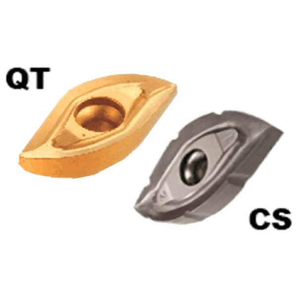 Iscar - BCR62 QT Grade IC908 Carbide Milling Insert - TiAlN Finish, 0.13" Thick, 0.31" Corner Radius - Makers Industrial Supply